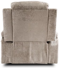 Masážne polohovateľné kreslo ARIEN bežový zamat - vintino.sk