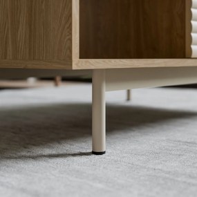 KONFERENČNÝ STOLÍK CELESTINO DUB + KAŠMÍR 100 cm