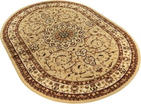 TA Koberec F740A SVETLÁ BÉŽOVÁ ATLAS PP HNEDÁ OV Rozmer: 60x100 cm