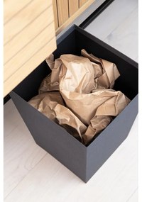 Čierny odpadkový kôš Sofia Canvas Paper Laminate – Bigso