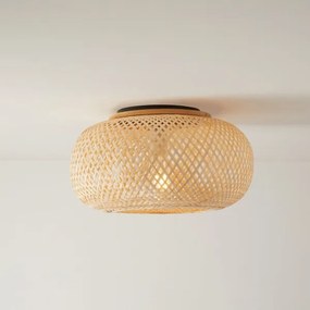 Stropné svietidlo SALOMON 1xE27/10W/230V pr. 40 cm bambus