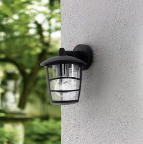 Vonkajšie nástenné svietidlo EGLO ALORIA wall black   93098