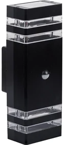 MAXLED Vonkajšie nástenné svietidlo so senzorom BREZZA 2xGU10/35W/230V IP65 MX0199