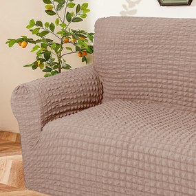 Bielastický poťah na trojmiestnu pohovku BestBerg / broskyňová