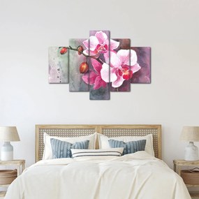 Obraz - Orchidey, aquarel (150x105 cm)