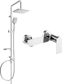 Mexen Sven, sprchový set s dažďovou sprchou a sprchovou batériou Zero, chrómová, 71140262-00