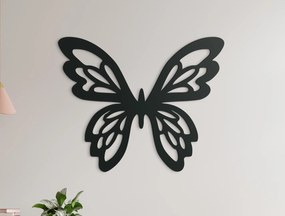 drevko Drevená nálepka Ornamentálny motýľ Rozmer obrazu: 26,5 x 32,5 cm, Farba dekorácie: Čierna