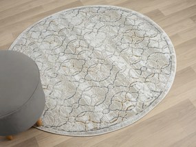 My Flair, Kusový koberec My Floor CA60034 creme kruh, 120x120 (priemer) kruh, šedá, chodba / predsieň