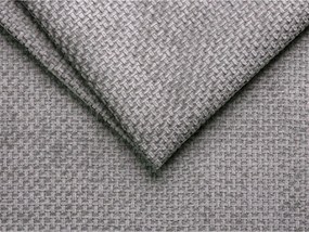 Sivá čalúnená jednolôžková posteľ bez čela 90x200 cm Whale – Micadoni