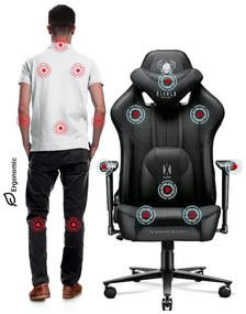 Látkové herné kreslo Diablo X-Player 2.0 Normal Size: čierne Diablochairs