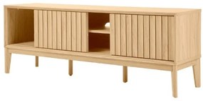 TV stolík LUCERO s posuvnými dvierkami, dekor dub, 160cm