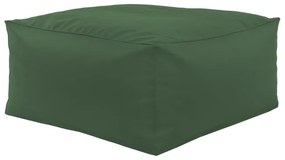 Taburetka tmavozelená kocka ekokoža