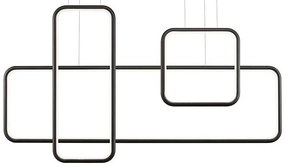 Redo 01-2100 - LED stmievateľný luster na lane THAI LED/86W/230V čierny