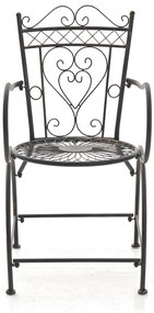 Kovová stolička Sheela s područkami - Bronzová