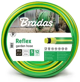 Bradas Záhradná hadica 1/2" 20m zosilnená zeleno/žltá REFLEX