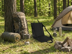 Turistická skladacia stolička VENTO 38 cm, čierna