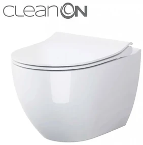 Cersanit Zen, závesná wc misa CleanOn 50x36x37 cm s pomaly padajúcim sedátkom, biela, S701-428