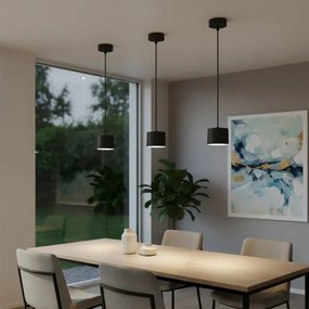 Brilagi - LED Závesný luster STRIPY na lane 1xGX53/15W/230V čierny