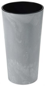 PLASTOVÝ KVETINÁČ URBANIKA 46X25 CM IMITÁCIA BETÓNU SIVÁ