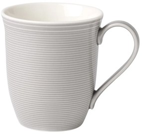 Bielo-sivý porcelánový hrnček Like by Villeroy &amp; Boch Group, 0,35 l