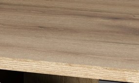 Predsieňová šatníková skriňa s policami Esteban, antracit/dub evoke