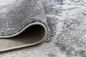 Koberec ALLURE 5715 svetlosivý / granátový