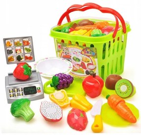 686 DR Detský nákupný košík s váhou - Fruits and vegetables