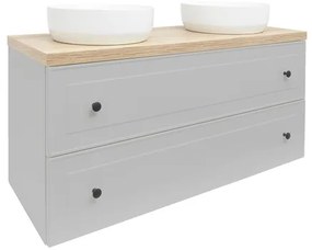 Kúpeľňová skrinka s umývadlom Naturel Forli 120x53x46 cm v šedej farbe mat FORLI120GMD, 1 ks