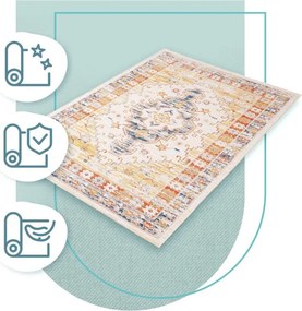 Šnúrkový obojstranný koberec ECHO REGAL Ochre