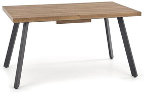 Jídelní rozkládací stůl Berlin 140/180 cm ořech/černý