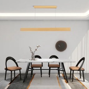 Brilagi - stmievateľný LED luster na lanku SLIMLINE LED/40W/230V 3000-6000K dubový dekor + diaľkové ovládanie