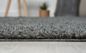 My Flair, Kusový koberec My Shaggy grau, 70x140, šedá, chodba / predsieň