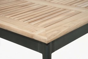 DOPPLER Hliníkový stôl pevný CONCEPT 150x90 cm (teak)