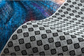 Protišmykový behúň LOTUS COLOR 36500 modrý / červený - Výpredaj