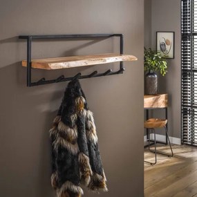 Vešiak 25-87 Edge 6 Hooks Drevo Acacia  - Komfort-nábytok
