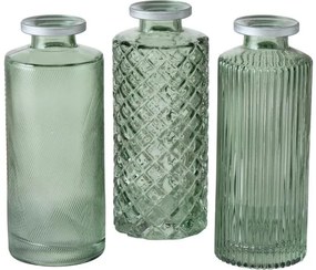 Súprava malých sklenených váz Adore, 3 diely