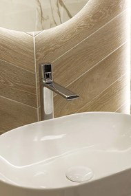 Laveo Lomami, umývadlo na dosku 485x350x135 mm, biela lesklá, LAV-VUL_6248