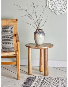 Okrúhly odkladací stolík z mangového dreva ø 40 cm Stella – Bloomingville