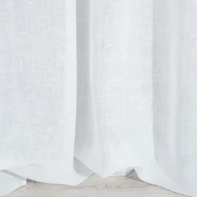 ZÁCLONA NA KRÚŽKOCH VIOLA 400X250 CM BIELA