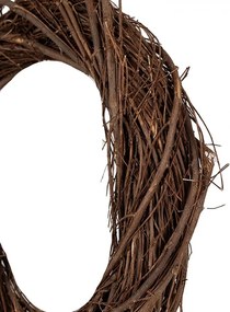 Prírodný hnedý prútený veniec Woodly XL - Ø 45*7 cm