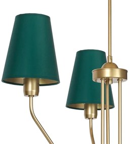 Luster na tyči VICTORIA 3xE27/60W/230V zelená