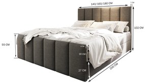 MANŽELSKÁ POSTEĽ VENICE 160X200 SAWANA 21