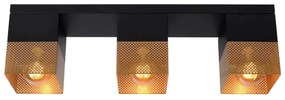 Lucide 21123/03/02 - Stropné svietidlo RENATE 3xE27/40W/230V zlatá/čierna