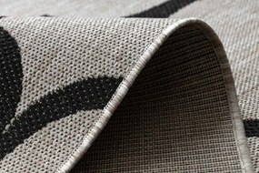 Koberec SIZAL FLOORLUX 20608 strieborný / čierny
