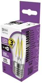 Emos LED žiarovka Filament Mini Globe 6W E27 neutrálna biela Z74248