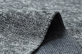 Koberec FLORENCE 24021 Jednofarebný, glamour, plocho tkaný, sivý