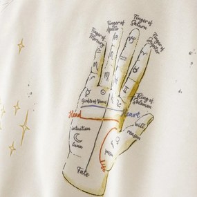 Modré/krémové obliečky na dvojlôžko 200x200 cm Astrology – Sassy B