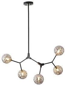 Luster na tyči 5xG9/15W/230V šedá