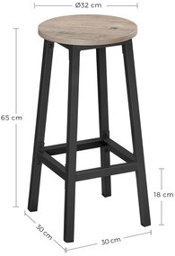Set barových stoličiek TAYLOR TRUFFLE