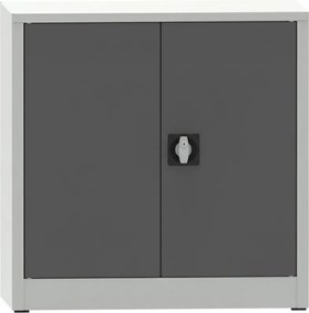 Dielenská policová skriňa na náradie KOVONA JUMBO, 1 polica, zváraná, 800 x 600 x 800 mm, sivá / grafit